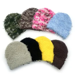 Custom Cuffed Shiesty Storm Style Warm Winter Hats Knit Cap Fisherman Hunting Grassy Distressed Fuzzy Beanie Hats for Men Women