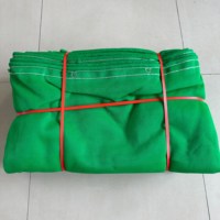 Filets de sécurité en maille dense HDPE anti-UV de haute qualité, anti-poussière, pour chantier, verts, découpe/moulage sur mesure, protection efficace 3-5