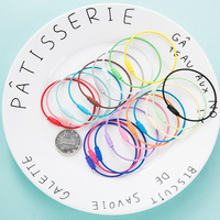 Porte-clés en fil d'acier inoxydable à verrouillage à vis coloré, câble, câble, porte-clés, accessoires