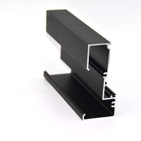 Cadre de porte pivotante en aluminium au design moderne/profil de fenêtre en aluminium