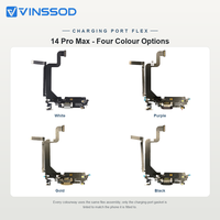 Câble flexible de remplacement pour port de charge iPhone 14 Pro Max, connecteur de dock flexible pour réparation de téléphone portable, adaptateur, vente en gros OEM