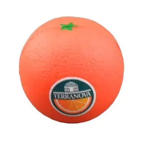 定制标志软软的水果橙色玩具压力球抗压玩具