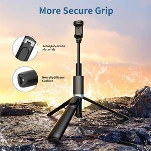 Trépied pour téléphone KINGJOY, bâton à selfie, télécommande, portable, léger, en alliage d'aluminium, support magnétique, enregistrement vidéo, vlog, extensible - Product Image 6