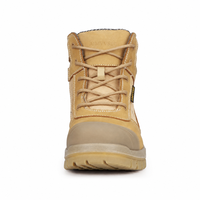 Chaussures de sécurité AIMVVSEC en daim avec embout en acier, imperméables, antidérapantes, semelle extérieure en PU, bottes de travail pour la construction, printemps-automne