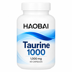 Cápsulas de Taurina 1000mg, 60 Unidades, Fabricante de Suplementos de Aminoácidos Personalizados, Marca Privada OEM ODM - Product Image 1