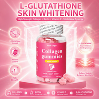 Gummies de collagène OEM à marque privée marine avec biotine et vitamine C pour l'élasticité de la peau – Compléments alimentaires