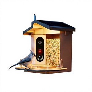 Mangeoire à oiseaux professionnelle avec caméra 4K HD, alimentation solaire sans fil, niche extérieure intelligente avec identification des espèces et station de détection automatique de nourriture - Product Image 1