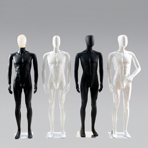 Maniquí Masculino de Cuerpo Completo con Cabeza de Huevo, de Plástico, para Exhibición de Moda en Escaparates, Modelo SS-G de <span class=keywords><strong>SHININGSTAR</strong></span> - Product Image 1