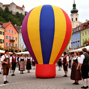 Ballon à <span class=keywords><strong>air</strong></span> chaud gonflable en PVC Oxford avec logo personnalisé, globe à neige, résistant aux UV, imperméable, pompe électrique à courant alternatif, publicité - Product Image 1
