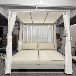Chaise longue <span class=keywords><strong>de</strong></span> piscine extérieure, lit <span class=keywords><strong>de</strong></span> soleil <span class=keywords><strong>de</strong></span> patio, double chaise longue <span class=keywords><strong>avec</strong></span> couverture d'ombrage, lit <span class=keywords><strong>de</strong></span> jour <span class=keywords><strong>de</strong></span> <span class=keywords><strong>jardin</strong></span>, lit <span class=keywords><strong>de</strong></span> soleil en tissu d'aluminium, lit <span class=keywords><strong>de</strong></span> jour extérieur - Product Image 3