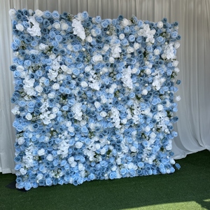 Y-FW111 Artificial <b>Flower</b> <b>Wall</b> Backdrop 8ft X 8ft 3d 5d <b>Flower</b> <b>Wall</b> <b>Panel</b> Wed Home <b>Wall</b> <b>Flower</b> Backdrop Decor Item - Product Image 2