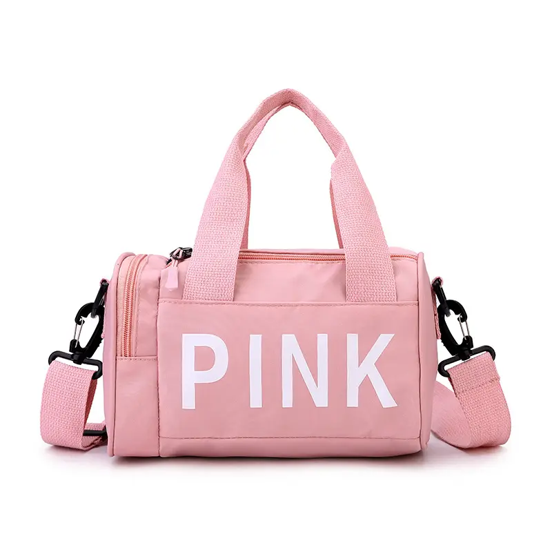 YIMYIK Custom Pink Travelling Duffle Bag With Logo Men Womens Wholesale Overnight Tote Travel Bag