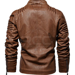 Chaqueta de cuero real duradera para hombre con forro suave y diseño moderno perfecto para otoño e invierno, chaqueta de invierno para hombre - Product Image 3
