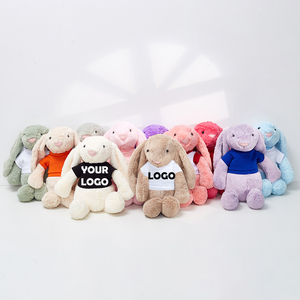 Cartoon Langorenige Konijnenknuffel 40cm 16inch Paascadeaus Zachte Katoenen Pluche Speelgoed Meerdere Kleuren Bulk Verpakt PP Vulling - Product Image 4
