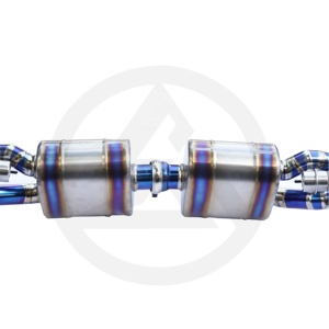 Escape de Titanio CSZ de Alta Calidad para <span class=keywords><strong>Porsche</strong></span> 911 <span class=keywords><strong>997</strong></span>.1 <span class=keywords><strong>Turbo</strong></span> 3.6T Valvetronic, Silenciador Axleback de Aleación de Titanio con Válvula, Catback - Product Image 3