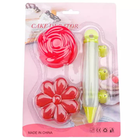 DIY Umweltfreundliches Silikon-Kuchendekorations-Set mit 8-teiligem Backstift und Cupcake-Formen