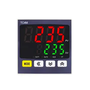 TC4M 72*72 SSR Relay dual output multiple input digital Intelligent PID temperature controller with CE