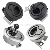 Fournitures de quincaillerie marine : Serrures de pont de yacht de différents styles, accessoires de bateau, serrures rotatives en acier inoxydable