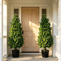 Künstlicher Buchsbaum-Topiary-Baum im Topf, Kunstpflanze für Heimdekoration, Gartenlandschaftsgestaltung, Hochzeits- und Partydekoration
