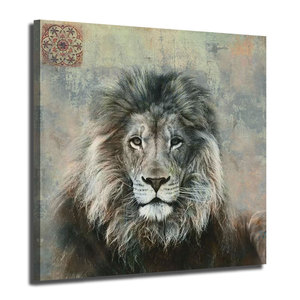 Peinture <span class=keywords><strong>de</strong></span> <span class=keywords><strong>lion</strong></span> d'art animalier <span class=keywords><strong>de</strong></span> haute qualité, vente chaude, fabrication OEM et ODM, vente en gros d'usine d'art original - Product Image 1