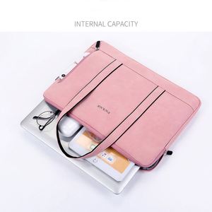 14 Inch Life Briefcase Leather <b>Laptop</b> Tote Bags <b>for</b> <b>Womens</b> With Pocket <b>Women</b> <b>Laptop</b> Bags pink Pu - Product Image 4