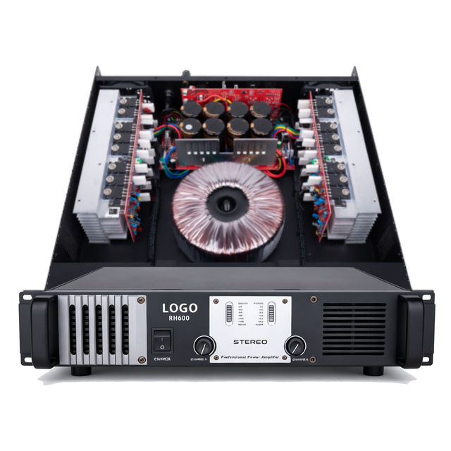 H Class Power Amplifier, 600W High-power Pure Copper Transformer, 2 Channels High-quality Power Amplifier Audio Equipment.