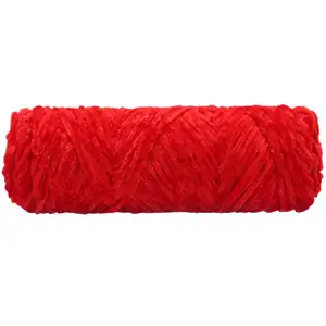 Wholesale Soft Thick Chunky Velvet Plush Crochet Yarn Hand Knitting Giant Chenille Yarn for Baby