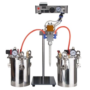 Pistolet à colle époxy bicomposant AB avec agitation électrique dynamique et valve de distribution manuelle - Product Image 1