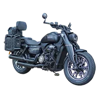 Accessoire de dossier pliable, sacoche latérale, cache-phare, sacoche moto Qianjiang QJ Glory 250-KIT en alliage d'aluminium noir