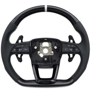 Volant en fibre <span class=keywords><strong>de</strong></span> carbone pour <span class=keywords><strong>Audi</strong></span> A6 A7 A8 Q5 A4 B5 B7 A5 8T 8V Q7 - Product Image 1