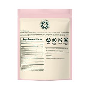 OEM Kadın Dengeleyici Jelibonlar Kadınlar İçin Multivitaminler PMS Jelibonları Kadın Hormon Sağlığı ve Zindelik Hawaii Ananası - Product Image 2
