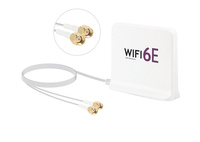 Antenne magnétique omnidirectionnelle carrée à gain élevé double bande 2,4G 5,8G avec base magnétique puissante pour utilisation en véhicule et en extérieur