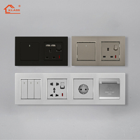 Gang Double Pole Uk Toma de pared eléctrica Uso doméstico universal Proveedor eléctrico 220V 250V 13a 2 SDK gratis 16A Baquelita KJ Series