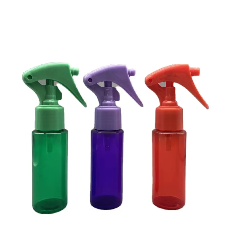 Spray de perfume vazio recarregável, frascos de plástico de 30ml, 60ml/120ml, âmbar, verde e azul para animais de estimação, com pulverizador de gatilho