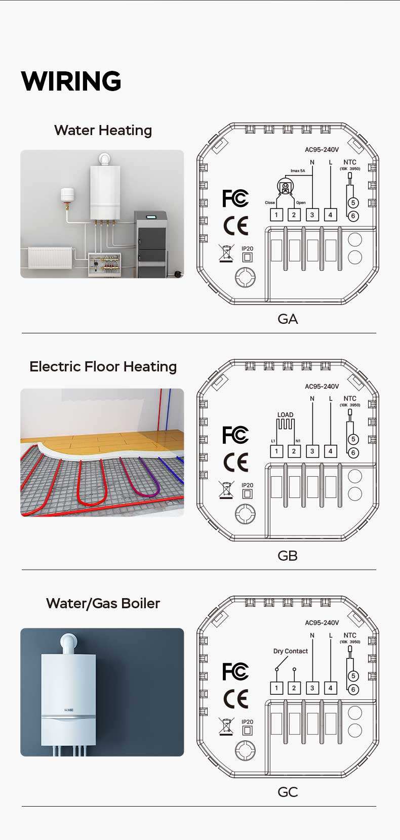 Thermostat Wiring Diagram Smart Thermostat For Electric Heat