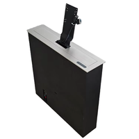 Haute qualité multifonctionnel table Lcd Tv mécanisé ascenseur motorisé moniteur ascenseur LCD moniteur conférence Table système