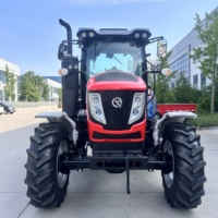 Tractor Agrícola de Servicio Pesado de 120HP con Tracción en las Cuatro Ruedas, Cabina Cerrada, Compatible con Cargador Frontal, Arado y Grada