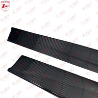 Z-ART M3 M4 Trockene Carbon-Seitenschweller für BMW F80 F82 F83 Prepreg Carbon-Seitenlippen für M3 M4 F80 F82 Lippen-Spoiler-Kit