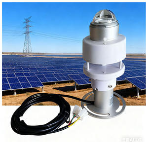 Ce 6-in-1 nhỏ gọn IOT khí tượng nhiệt độ độ ẩm bức xạ mặt trời siêu âm gió tốc độ hướng cảm biến thời tiết trạm - Product Image 1