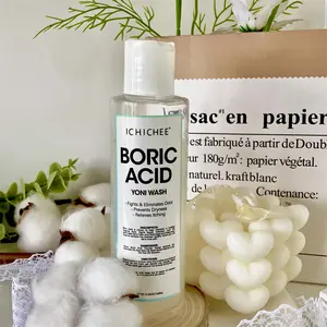 Female Intimate Care Daily Yoni Wash Gel Private Label Organic Boric Acidic Feminine Wash Hygiene Wash Foam Balance PH
