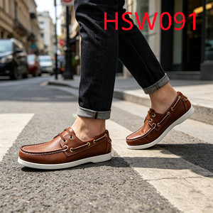 ZYF, Zapatos Náuticos Casuales de Estilo Continental con Cordones Hechos a Mano para Caminar por el Barrio, Antiolor, Zapatos Penny de Moda HSW091 - Product Image 2