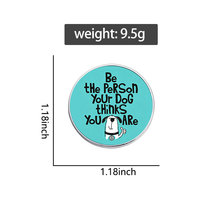 Spedizione Diretta di Badge Rotondi Personalizzati Stampati, Spille Personalizzate con Cartoni Animati, Citazioni Ispiratrici, Figure di Animali e Piante