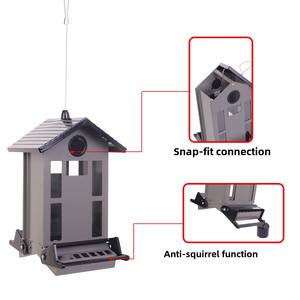 חוצי גבול חדש חיצוני חכם עמיד בפני לחץ-סנאי מתכת בצורת בית ציפורים - Product Image 3