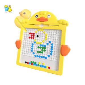 Mainan Doodle Anak Papan Gambar Magnetik Manik-manik Bebek Lucu Papan Gambar Manik-manik Magnetik - Product Image 1