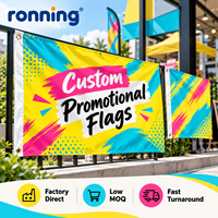 Drapeau imprimé sur mesure, bannière en tissu haute résolution avec graphismes éclatants pour événements commerciaux, sites sportifs, festivals, présentoirs de vente au détail