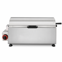 Machine à gaufres japonaises au gaz, rotative, pour Castella au miel, 45 trous, revêtement en téflon, pour vente de street food, texture Q