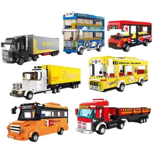 WANGE building block 4971 kid toy educational for boy and girl lepining technic diy brick container truck car new arrival