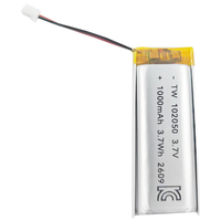 Batteries rechargeables Li-Ion 102050 3.7V 1000mah, batterie au lithium polymère Lipo, vente en gros OEM, KC CB PSE UL1642 UN38.3 ROHS CE