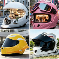 Outdoor-FRP-Harz-Skulptur „Kaffeehaus mit Pyramide, Feenmusik und Liebesdesigns“ für kommerzielle Straßen und Check-in-Orte