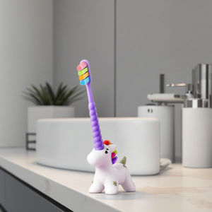 Portaspazzolini in Lana Morbida per Adulti, Base Lunga per Coppie, Supporto per Bagno, Organizzatore Dentale - Product Image 1